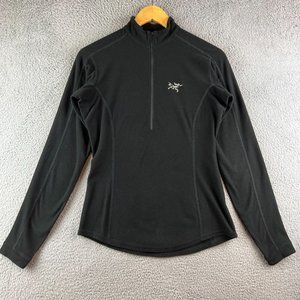 Arc’teryx Women's Black Delta LT Quarter Zip Pullover size Small